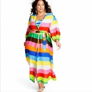 Tabitha Brown X Target Rainbow Swim Coverup Dress 4X NEW!